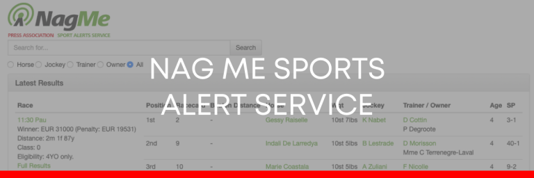 NagMe Sports Alert Service