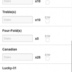 Super Yankee in a bet slip - often called a Canadian