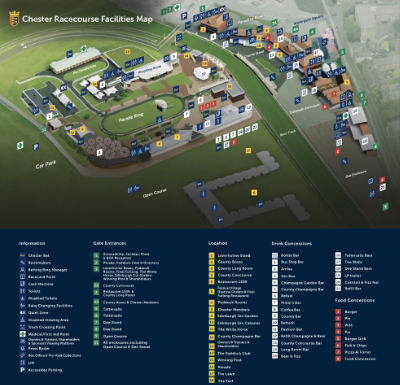 Chester Racecourse service map