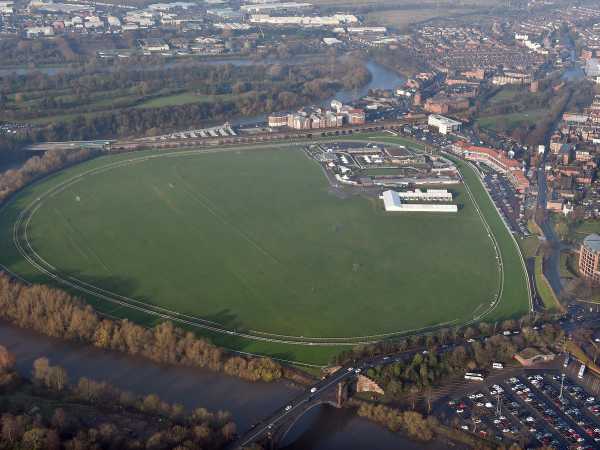 Chester Racecourse aerial shot