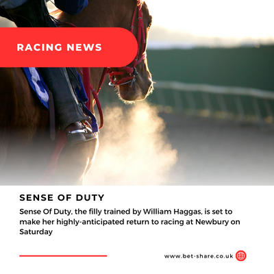 Read more about the article Confirmed: Sense Of Duty To Return On Saturday At Newbury