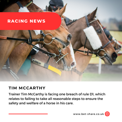 Read more about the article Trainer Tim McCarthy Upset Over Accusations as Horse Fitness Hearing Continues