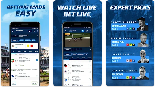 How the Twin Spires Racing App Looks