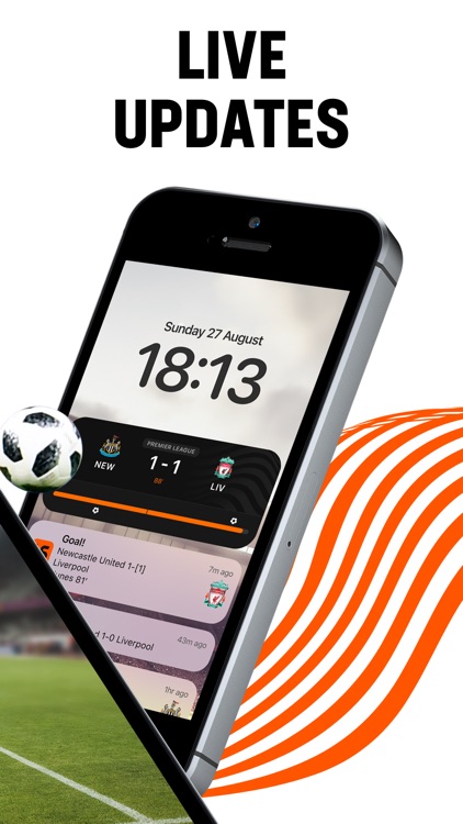 Live score and match updates on Android and i0s plus iWatch notifications